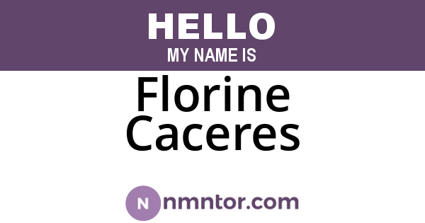 Florine Caceres