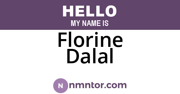 Florine Dalal
