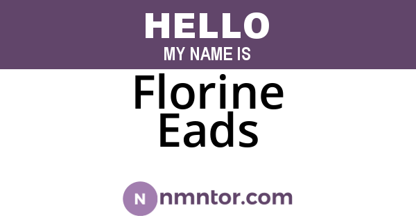 Florine Eads