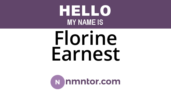 Florine Earnest