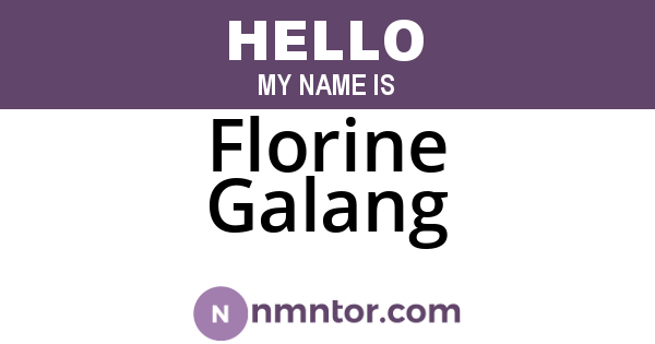 Florine Galang