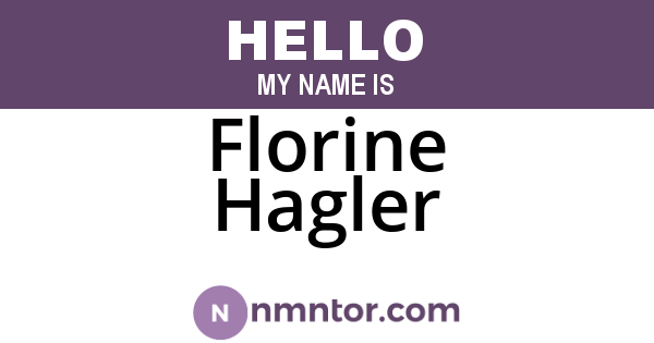 Florine Hagler