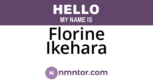 Florine Ikehara