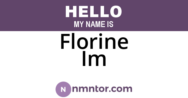 Florine Im