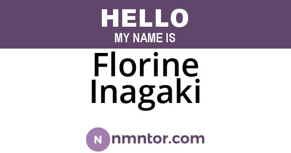 Florine Inagaki