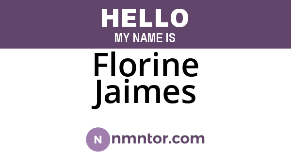 Florine Jaimes