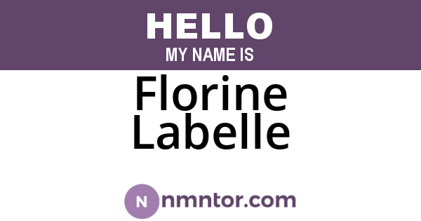 Florine Labelle