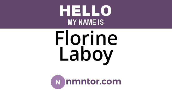 Florine Laboy