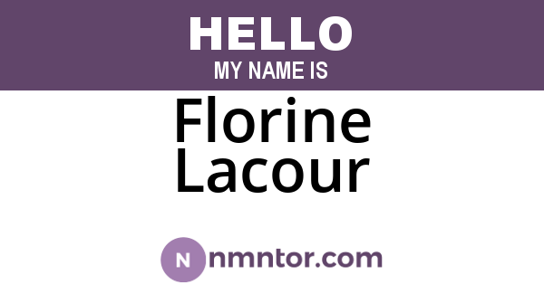 Florine Lacour