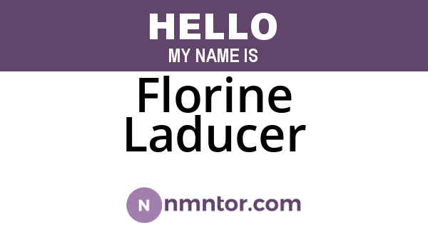 Florine Laducer