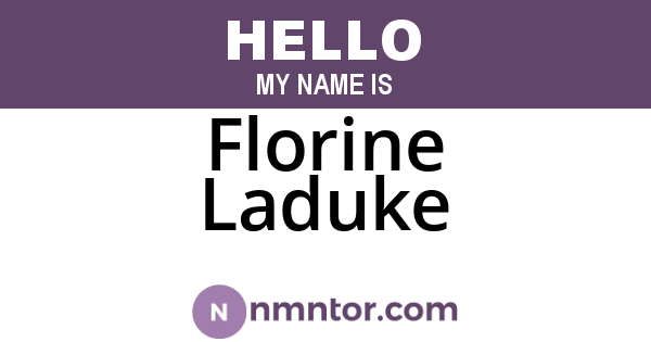 Florine Laduke