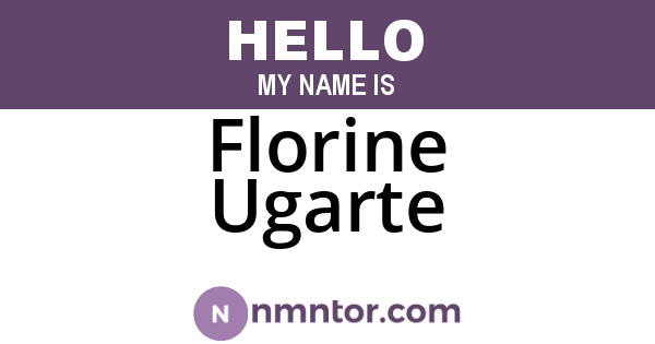 Florine Ugarte
