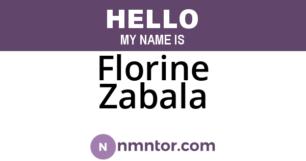 Florine Zabala