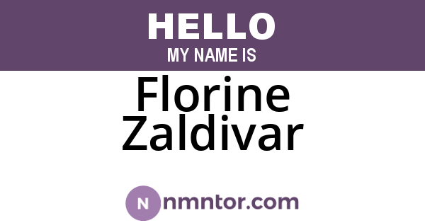 Florine Zaldivar