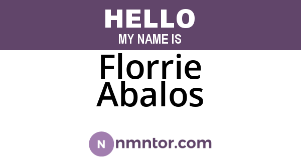 Florrie Abalos
