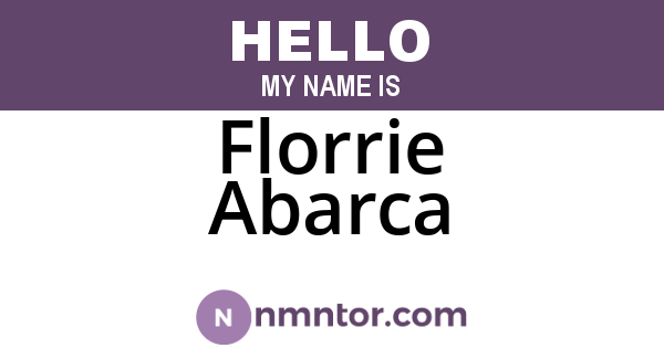 Florrie Abarca