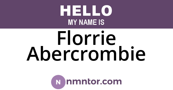 Florrie Abercrombie