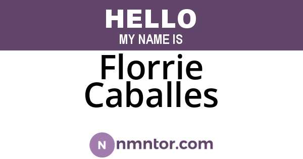 Florrie Caballes
