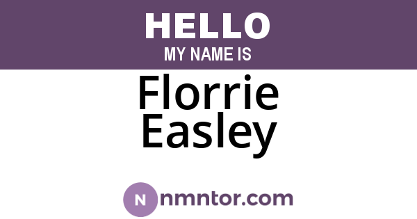 Florrie Easley