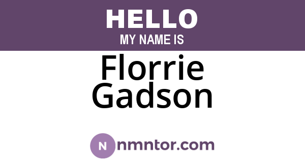 Florrie Gadson
