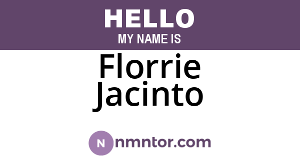 Florrie Jacinto