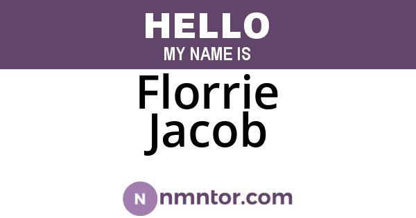 Florrie Jacob