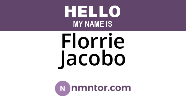 Florrie Jacobo