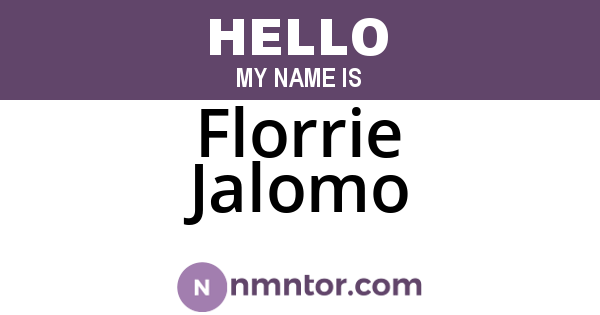 Florrie Jalomo