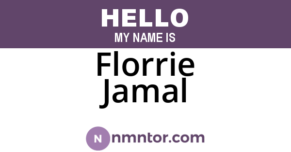 Florrie Jamal
