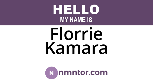 Florrie Kamara