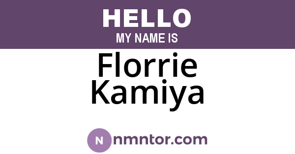 Florrie Kamiya