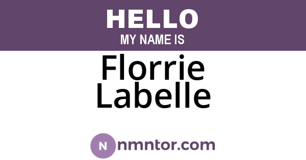 Florrie Labelle