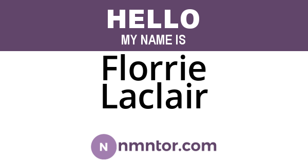 Florrie Laclair