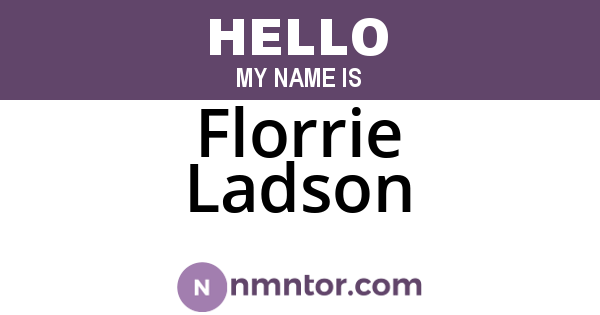 Florrie Ladson