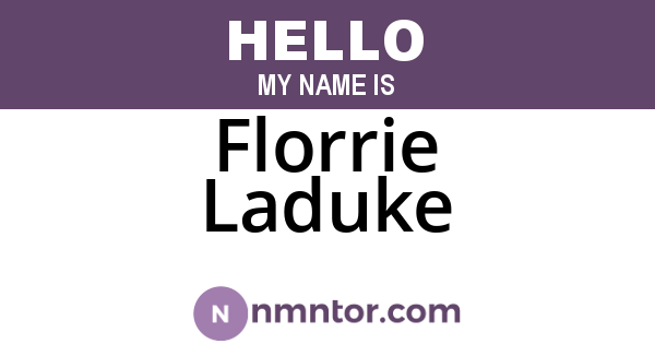 Florrie Laduke