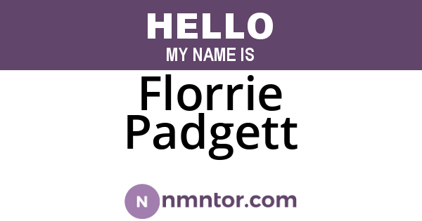 Florrie Padgett
