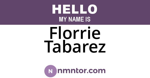 Florrie Tabarez