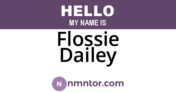Flossie Dailey