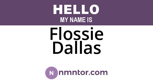 Flossie Dallas