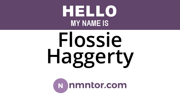 Flossie Haggerty