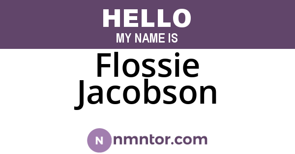 Flossie Jacobson
