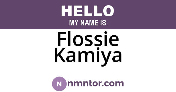 Flossie Kamiya