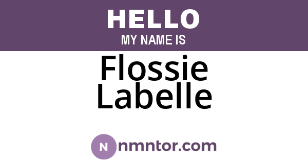 Flossie Labelle