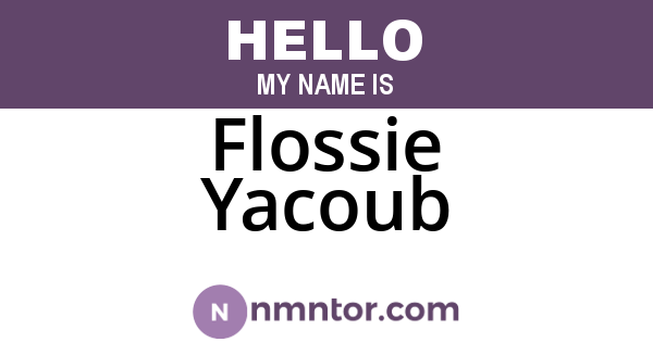 Flossie Yacoub