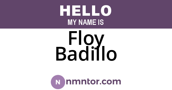 Floy Badillo