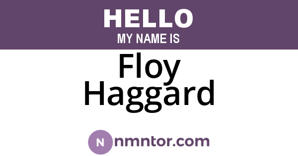 Floy Haggard