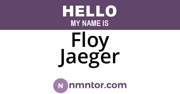 Floy Jaeger