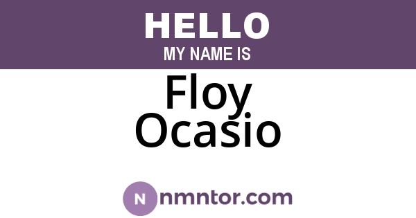 Floy Ocasio