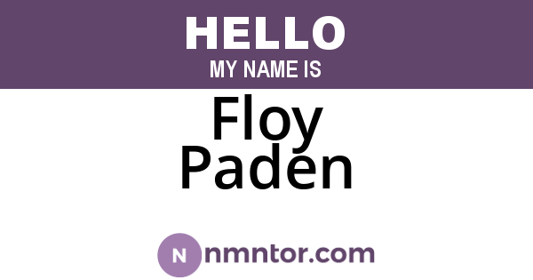 Floy Paden