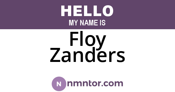Floy Zanders